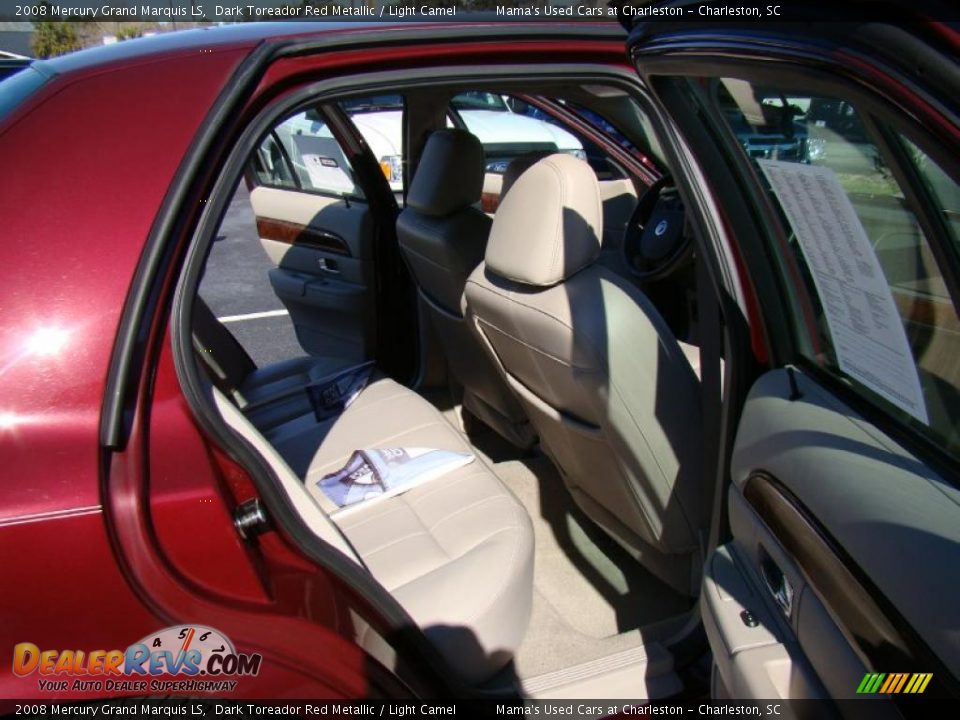 2008 Mercury Grand Marquis LS Dark Toreador Red Metallic / Light Camel Photo #16
