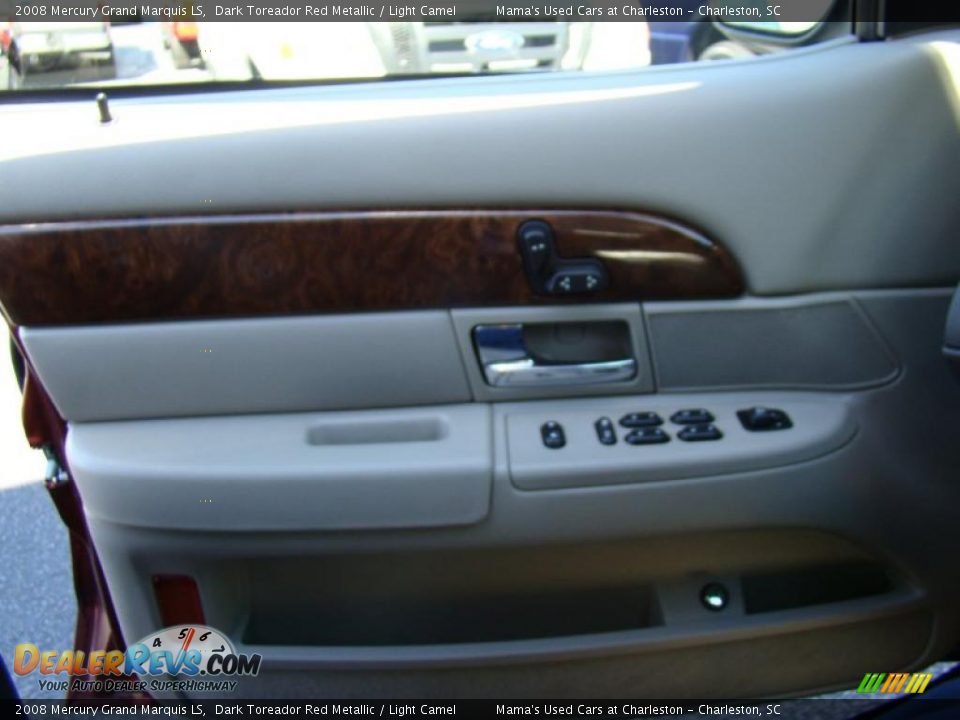 2008 Mercury Grand Marquis LS Dark Toreador Red Metallic / Light Camel Photo #20