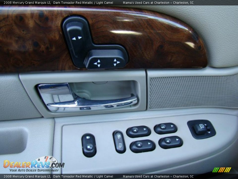 2008 Mercury Grand Marquis LS Dark Toreador Red Metallic / Light Camel Photo #21