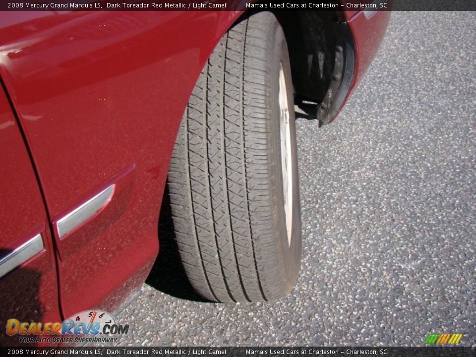 2008 Mercury Grand Marquis LS Dark Toreador Red Metallic / Light Camel Photo #28
