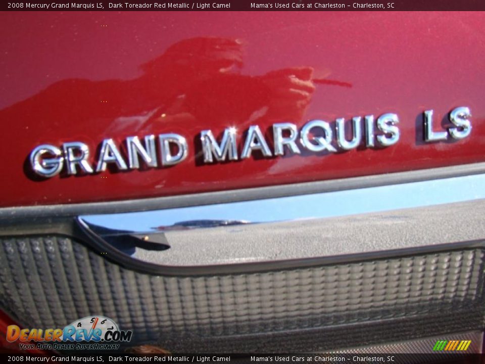 2008 Mercury Grand Marquis LS Dark Toreador Red Metallic / Light Camel Photo #35