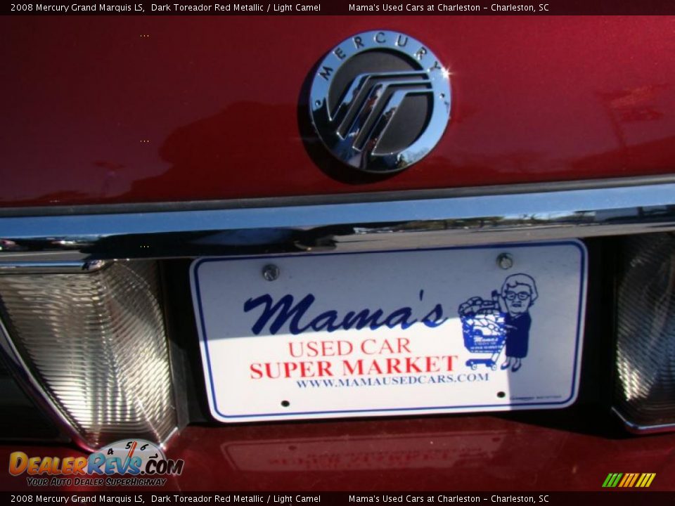 2008 Mercury Grand Marquis LS Dark Toreador Red Metallic / Light Camel Photo #36