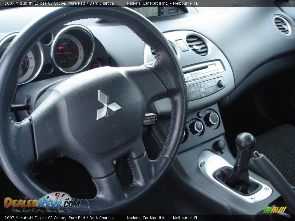 2007 Mitsubishi Eclipse GS Coupe Pure Red / Dark Charcoal Photo #10