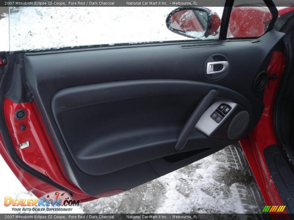 2007 Mitsubishi Eclipse GS Coupe Pure Red / Dark Charcoal Photo #11