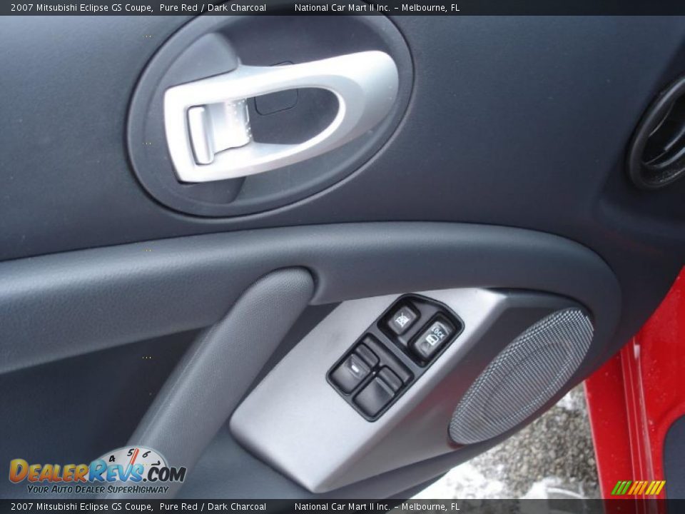 2007 Mitsubishi Eclipse GS Coupe Pure Red / Dark Charcoal Photo #12