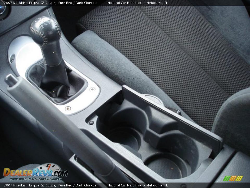 2007 Mitsubishi Eclipse GS Coupe Pure Red / Dark Charcoal Photo #19