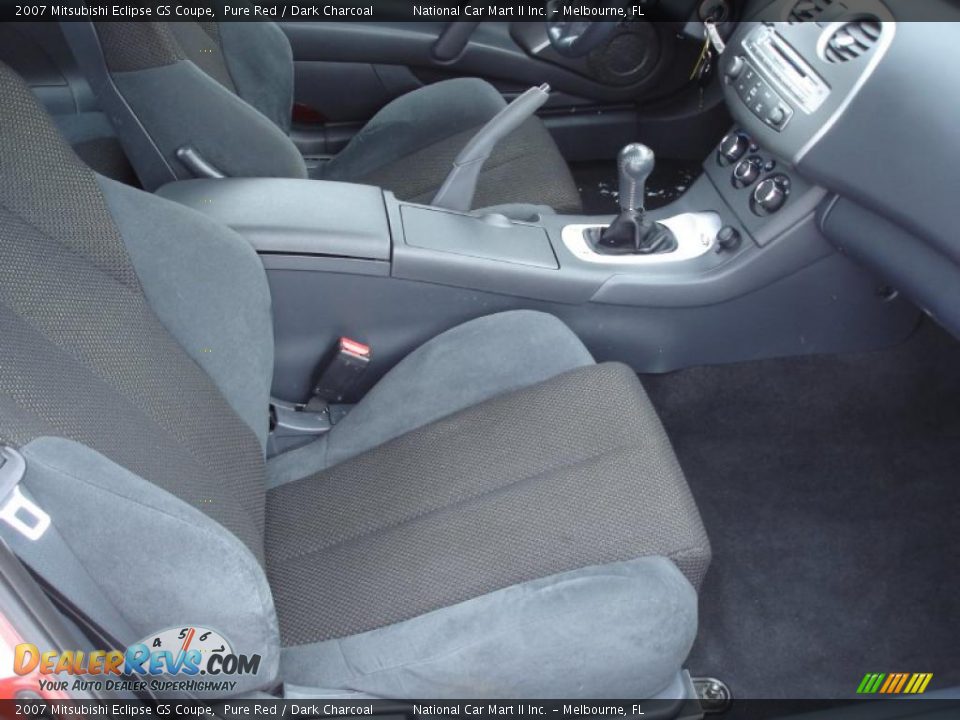 2007 Mitsubishi Eclipse GS Coupe Pure Red / Dark Charcoal Photo #23