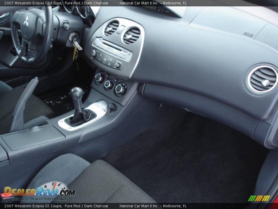 2007 Mitsubishi Eclipse GS Coupe Pure Red / Dark Charcoal Photo #24