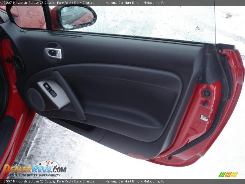 2007 Mitsubishi Eclipse GS Coupe Pure Red / Dark Charcoal Photo #25