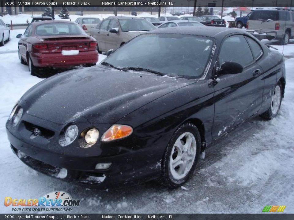 2000 Hyundai Tiburon Coupe Jet Black / Black Photo #1