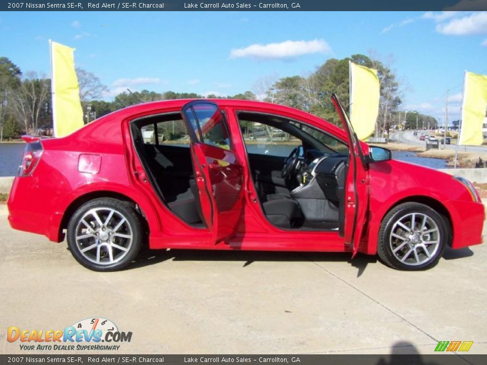 2007 Nissan Sentra SE-R Red Alert / SE-R Charcoal Photo #5