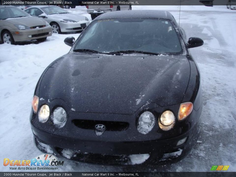 2000 Hyundai Tiburon Coupe Jet Black / Black Photo #2