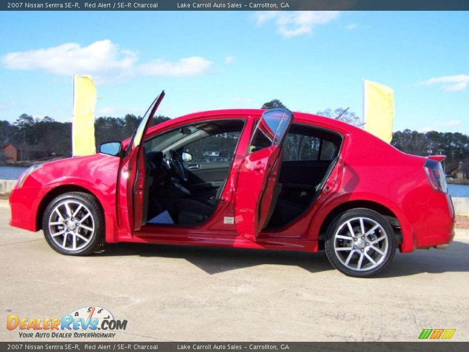 2007 Nissan Sentra SE-R Red Alert / SE-R Charcoal Photo #6