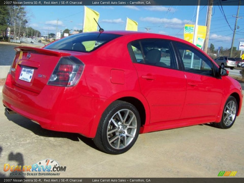 2007 Nissan Sentra SE-R Red Alert / SE-R Charcoal Photo #7