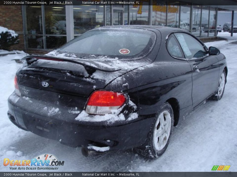 2000 Hyundai Tiburon Coupe Jet Black / Black Photo #4
