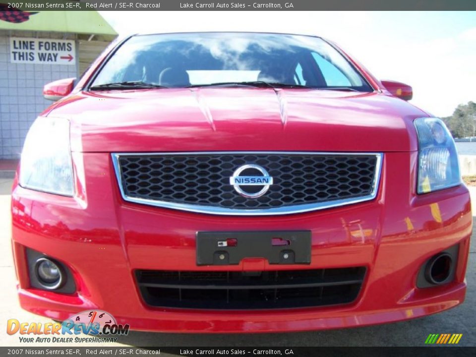 2007 Nissan Sentra SE-R Red Alert / SE-R Charcoal Photo #8