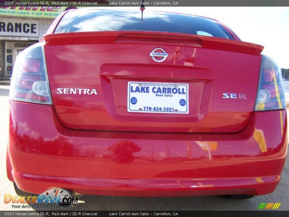 2007 Nissan Sentra SE-R Red Alert / SE-R Charcoal Photo #9