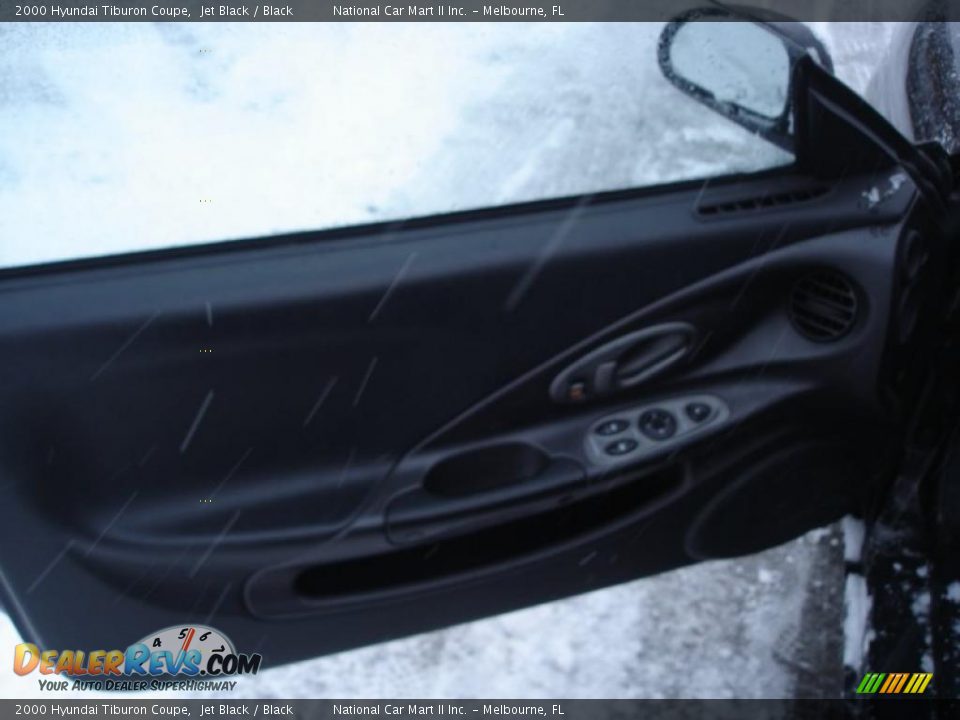 2000 Hyundai Tiburon Coupe Jet Black / Black Photo #7