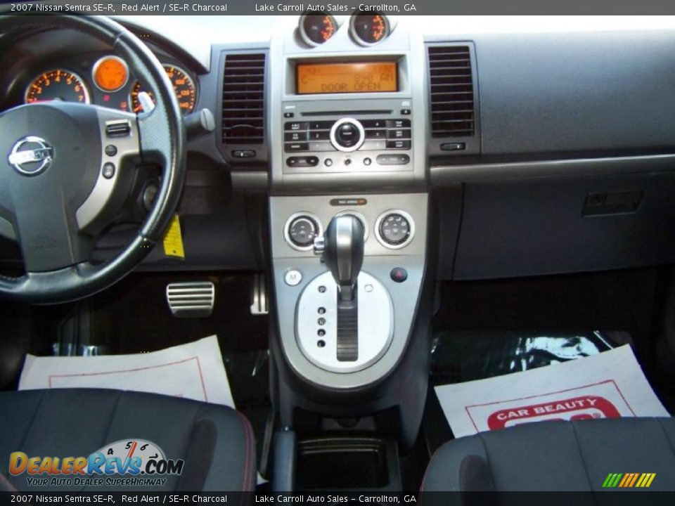 2007 Nissan Sentra SE-R Red Alert / SE-R Charcoal Photo #14