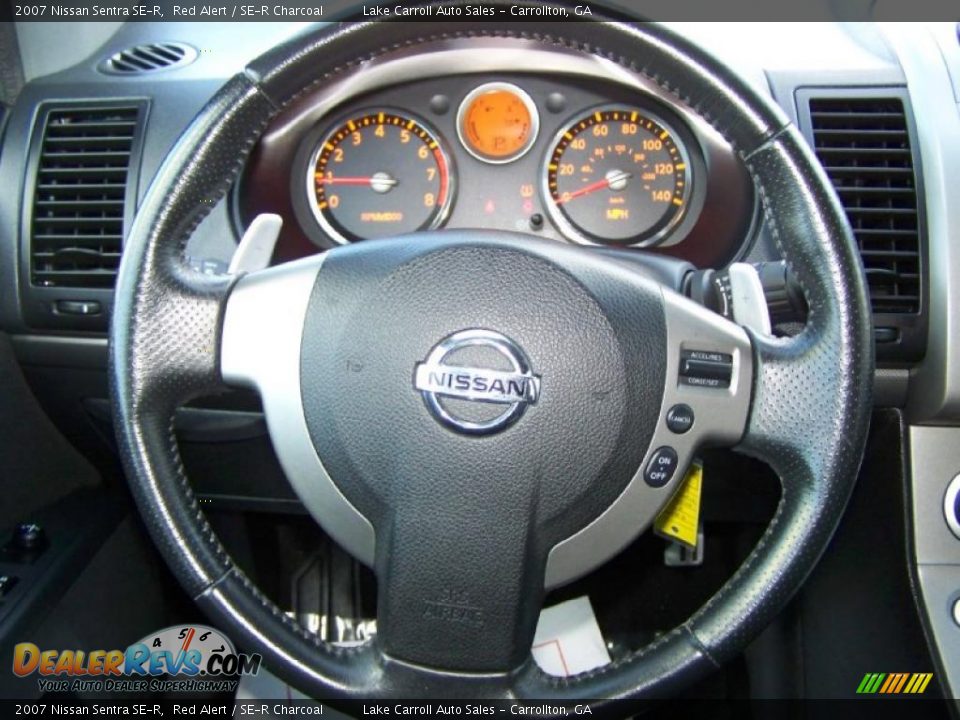 2007 Nissan Sentra SE-R Red Alert / SE-R Charcoal Photo #15
