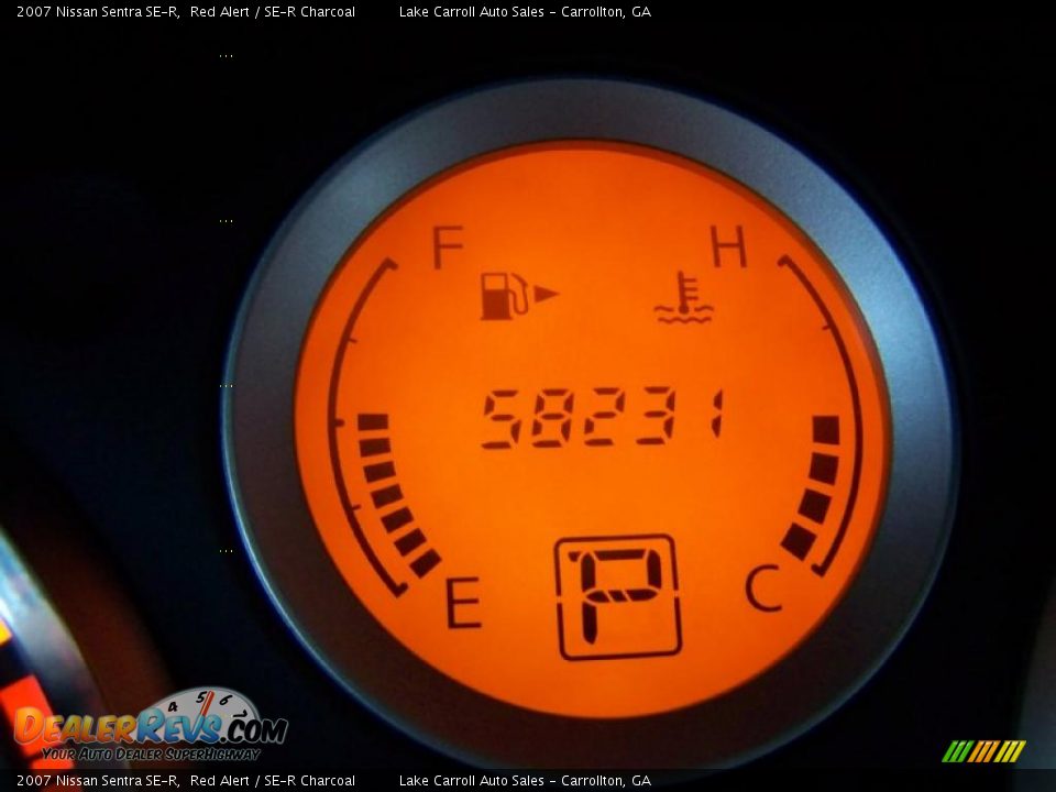 2007 Nissan Sentra SE-R Red Alert / SE-R Charcoal Photo #17