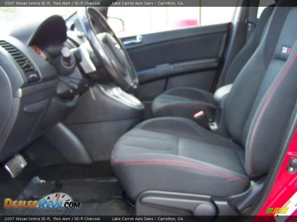 2007 Nissan Sentra SE-R Red Alert / SE-R Charcoal Photo #22