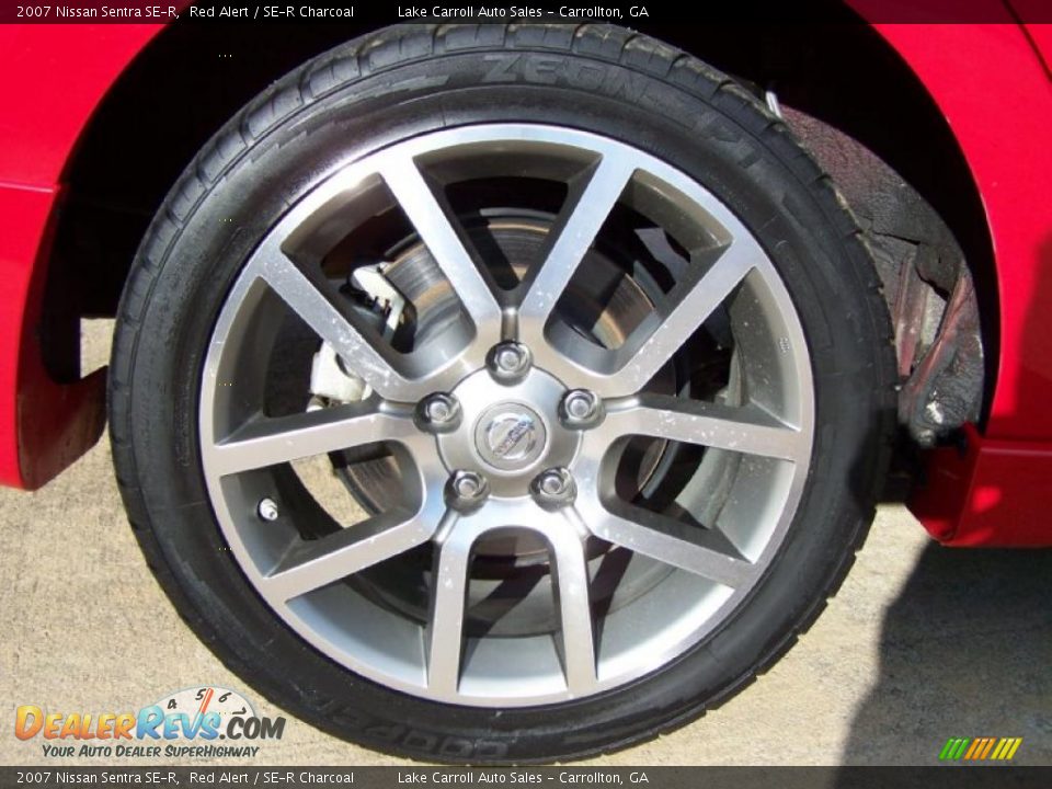 2007 Nissan Sentra SE-R Red Alert / SE-R Charcoal Photo #34