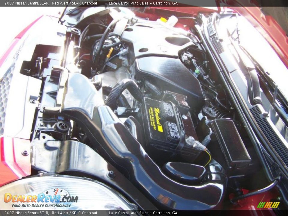 2007 Nissan Sentra SE-R Red Alert / SE-R Charcoal Photo #36