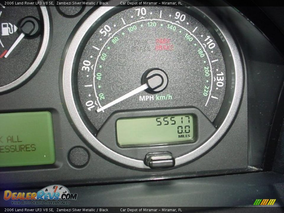 2006 Land Rover LR3 V8 SE Zambezi Silver Metallic / Black Photo #12