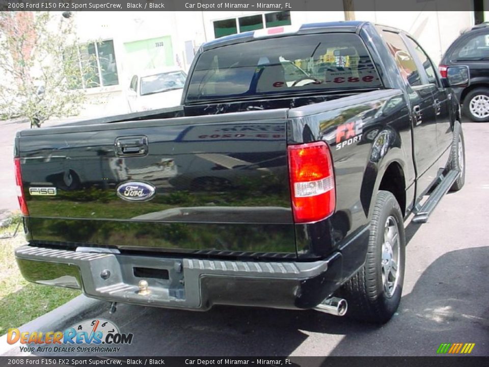 2008 Ford F150 FX2 Sport SuperCrew Black / Black Photo #5