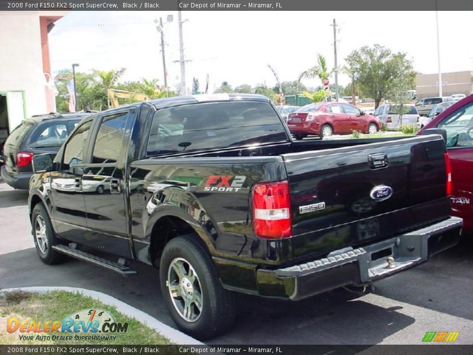 2008 Ford F150 FX2 Sport SuperCrew Black / Black Photo #8