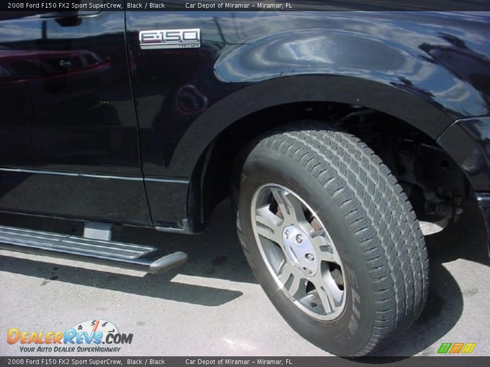 2008 Ford F150 FX2 Sport SuperCrew Black / Black Photo #15