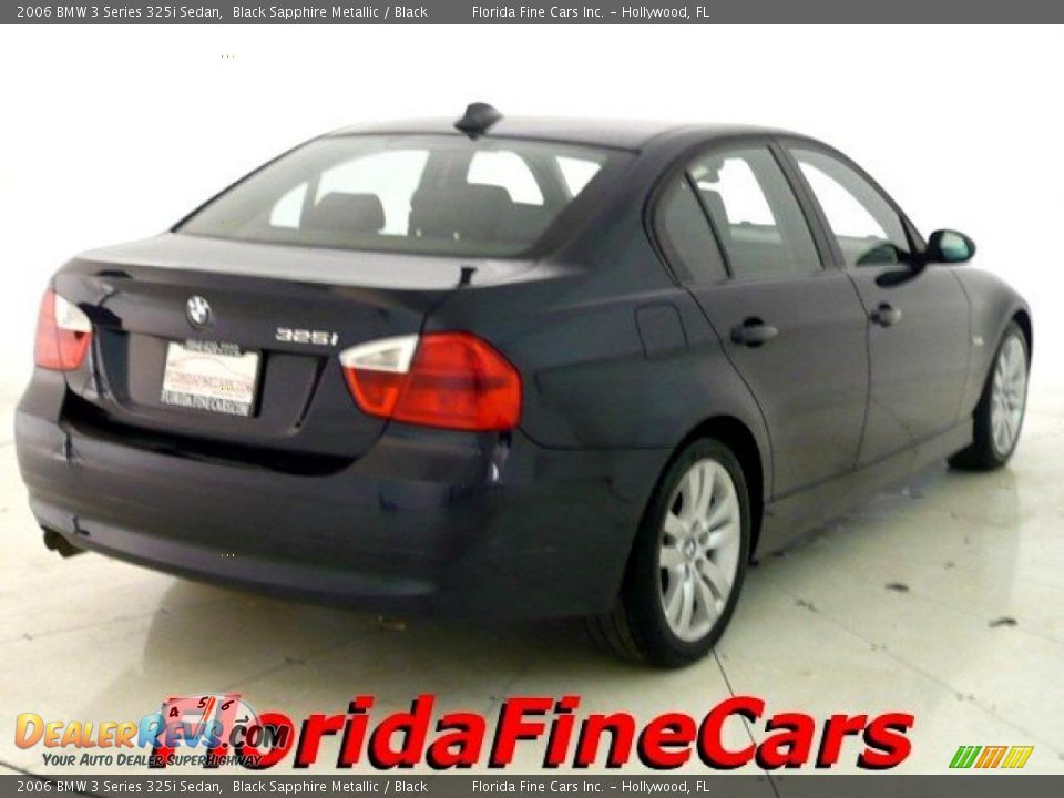 2006 BMW 3 Series 325i Sedan Black Sapphire Metallic / Black Photo #2