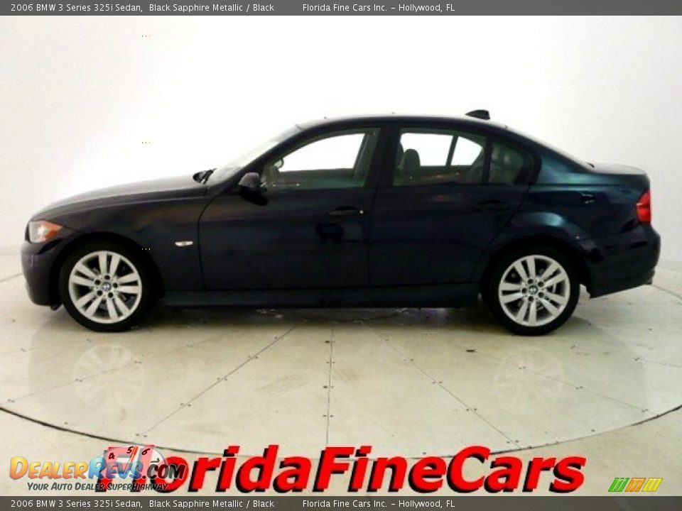 2006 BMW 3 Series 325i Sedan Black Sapphire Metallic / Black Photo #3