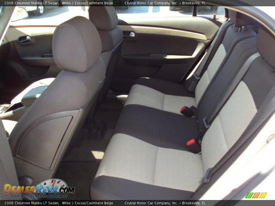 2008 Chevrolet Malibu LT Sedan White / Cocoa/Cashmere Beige Photo #5