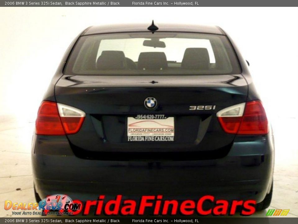 2006 BMW 3 Series 325i Sedan Black Sapphire Metallic / Black Photo #6