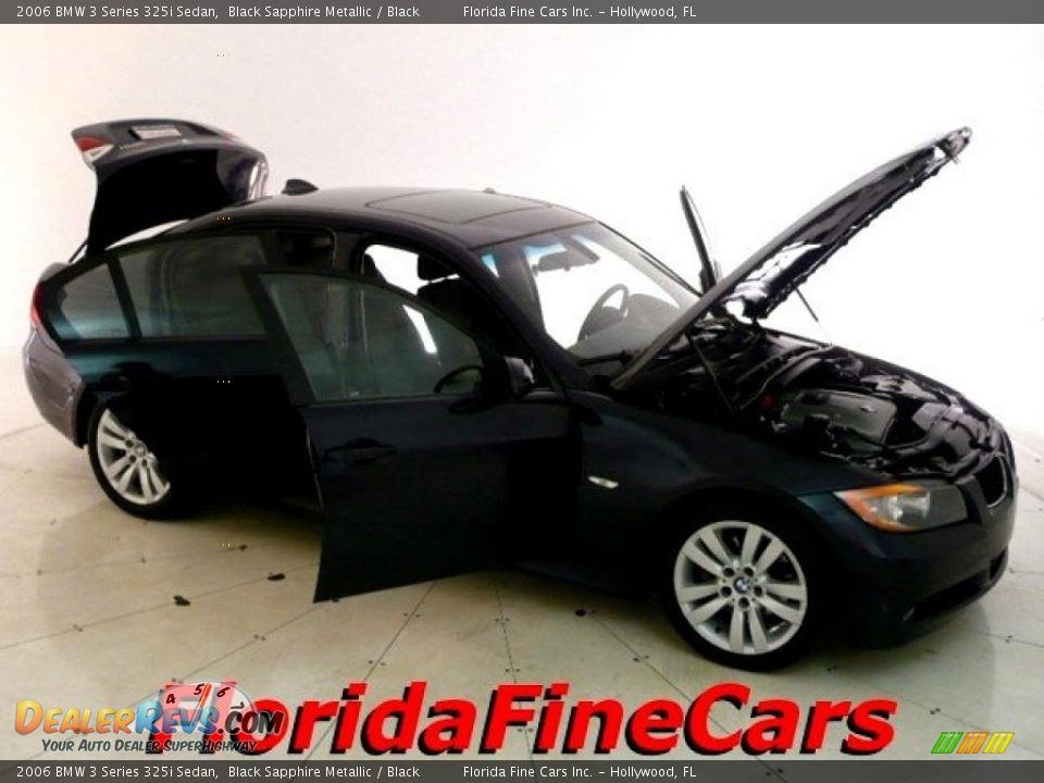 2006 BMW 3 Series 325i Sedan Black Sapphire Metallic / Black Photo #7