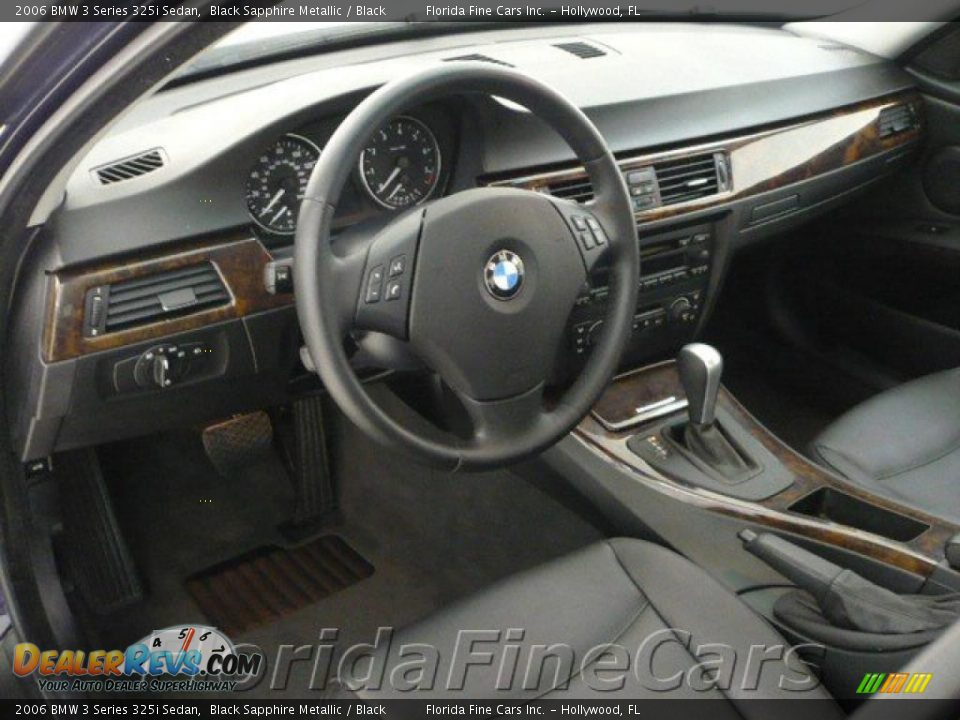 2006 BMW 3 Series 325i Sedan Black Sapphire Metallic / Black Photo #12