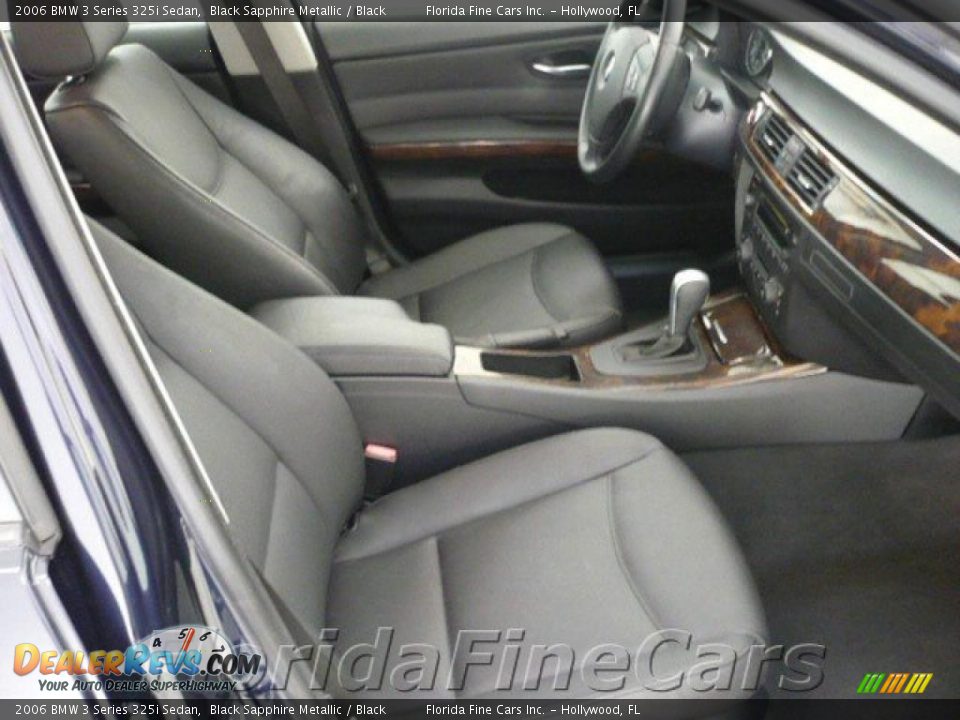 2006 BMW 3 Series 325i Sedan Black Sapphire Metallic / Black Photo #13