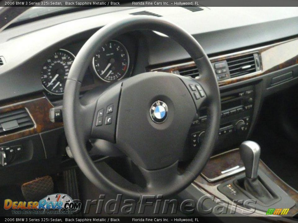 2006 BMW 3 Series 325i Sedan Black Sapphire Metallic / Black Photo #16