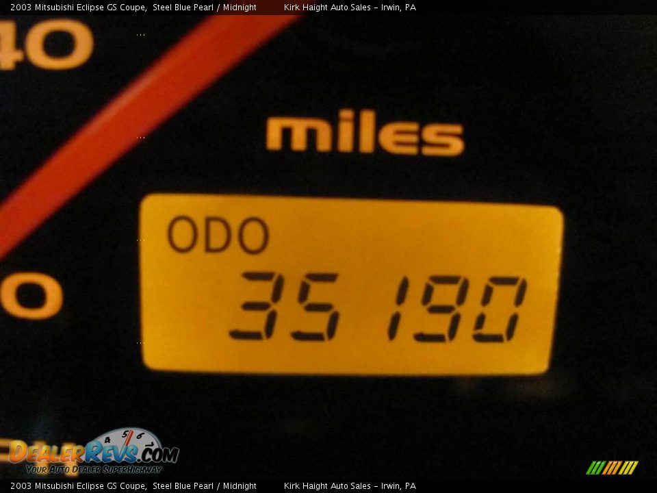 2003 Mitsubishi Eclipse GS Coupe Steel Blue Pearl / Midnight Photo #8
