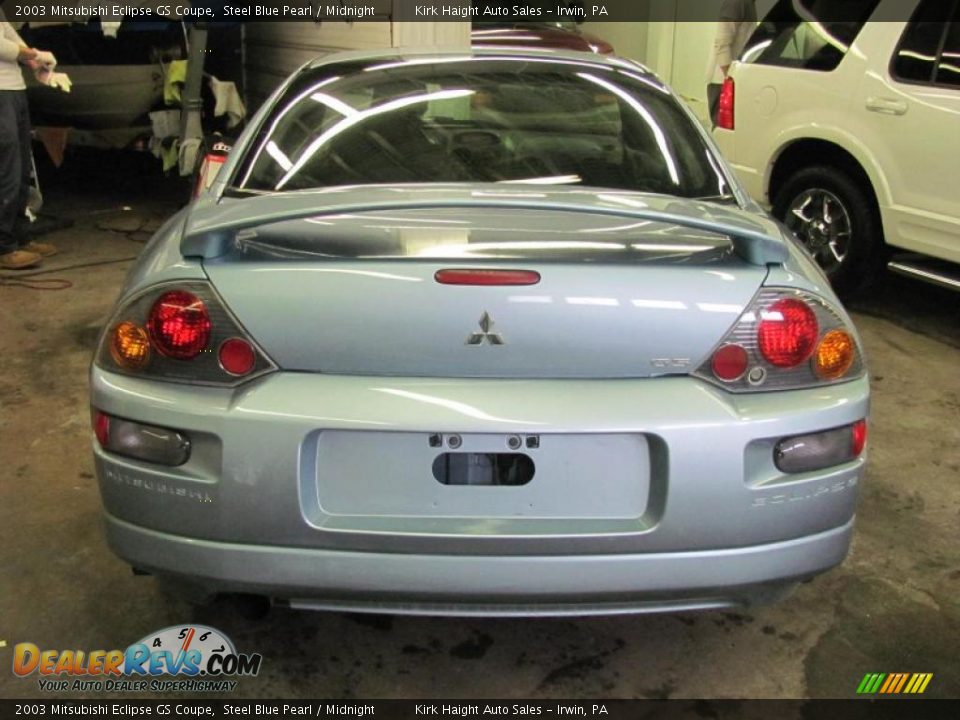2003 Mitsubishi Eclipse GS Coupe Steel Blue Pearl / Midnight Photo #10