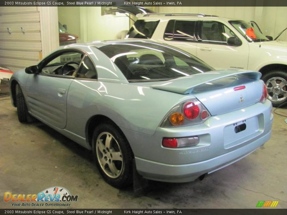 2003 Mitsubishi Eclipse GS Coupe Steel Blue Pearl / Midnight Photo #12