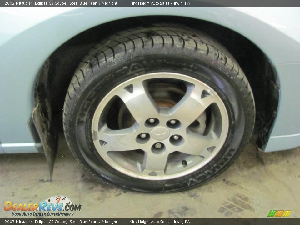 2003 Mitsubishi Eclipse GS Coupe Steel Blue Pearl / Midnight Photo #14