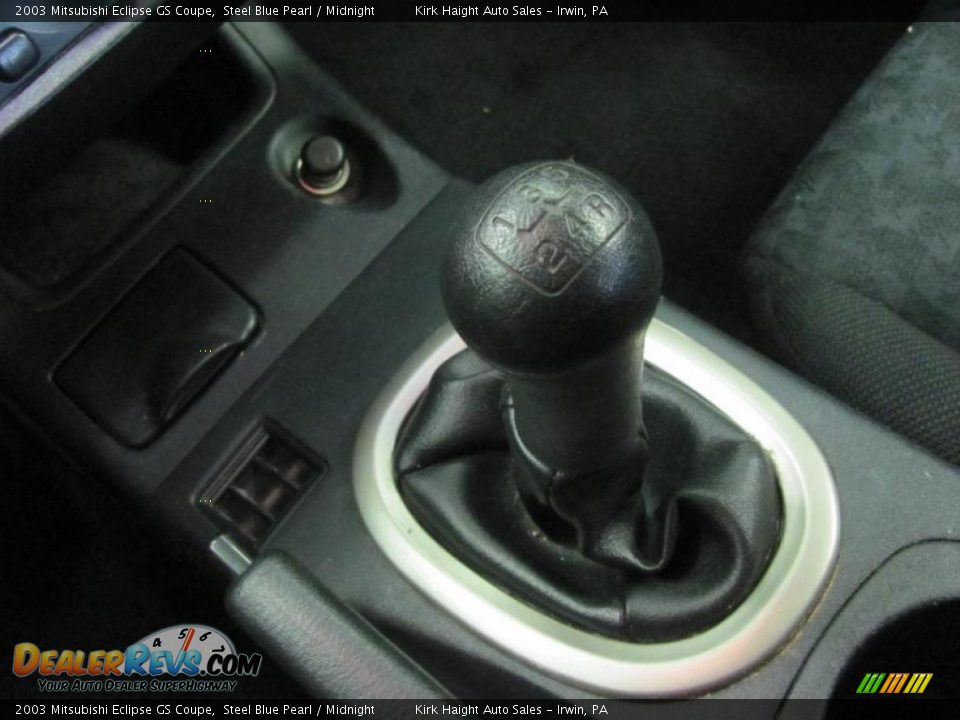 2003 Mitsubishi Eclipse GS Coupe Steel Blue Pearl / Midnight Photo #17