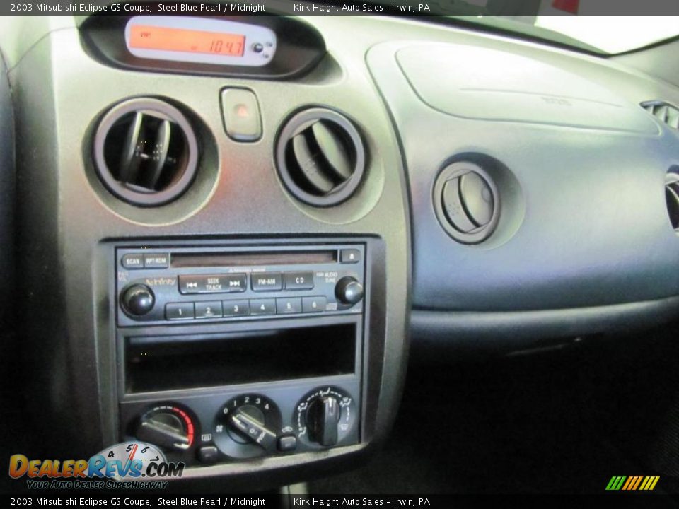 2003 Mitsubishi Eclipse GS Coupe Steel Blue Pearl / Midnight Photo #18