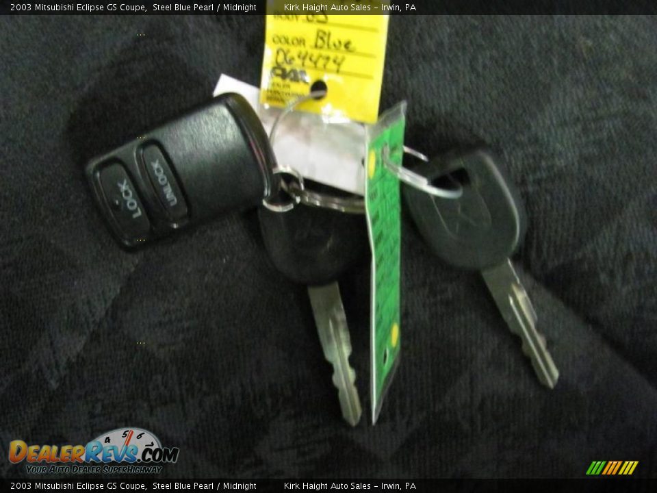2003 Mitsubishi Eclipse GS Coupe Steel Blue Pearl / Midnight Photo #21