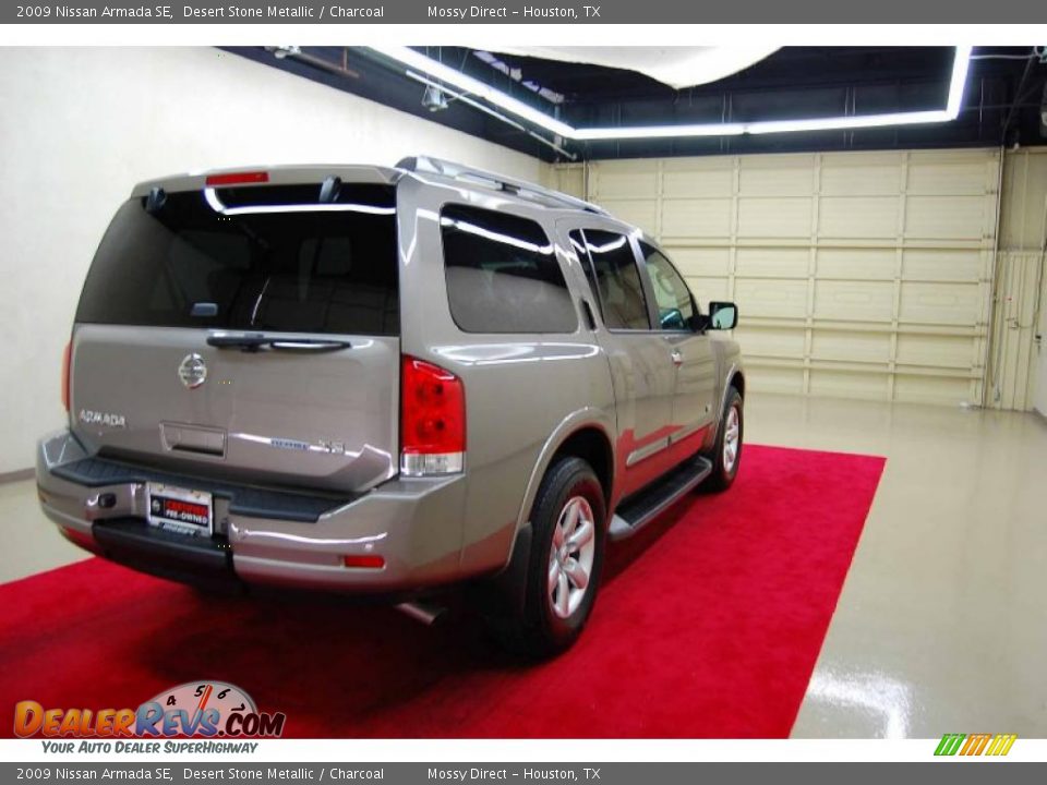 2009 Nissan Armada SE Desert Stone Metallic / Charcoal Photo #6