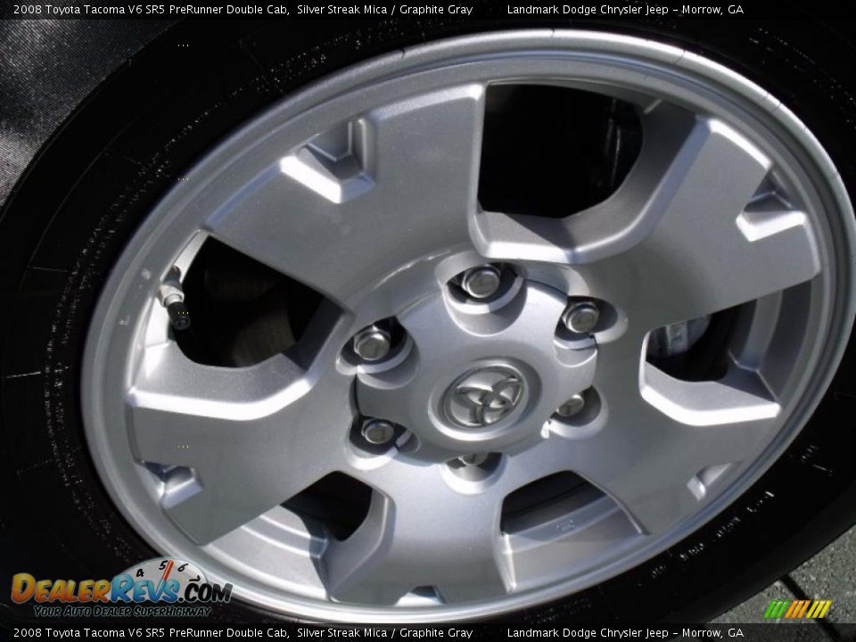 2008 Toyota Tacoma V6 SR5 PreRunner Double Cab Silver Streak Mica / Graphite Gray Photo #9