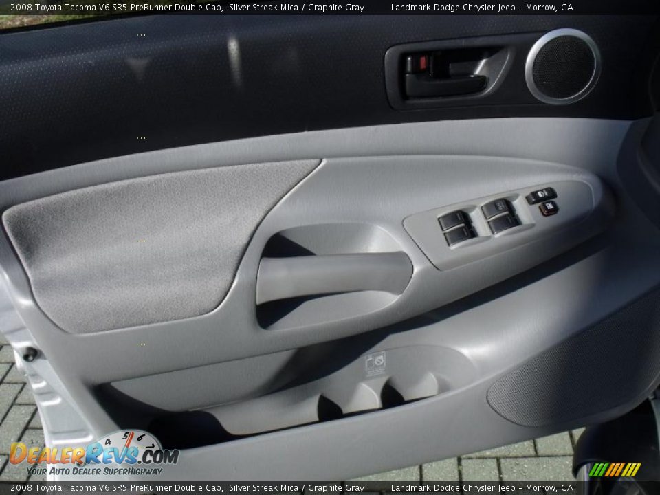 2008 Toyota Tacoma V6 SR5 PreRunner Double Cab Silver Streak Mica / Graphite Gray Photo #11